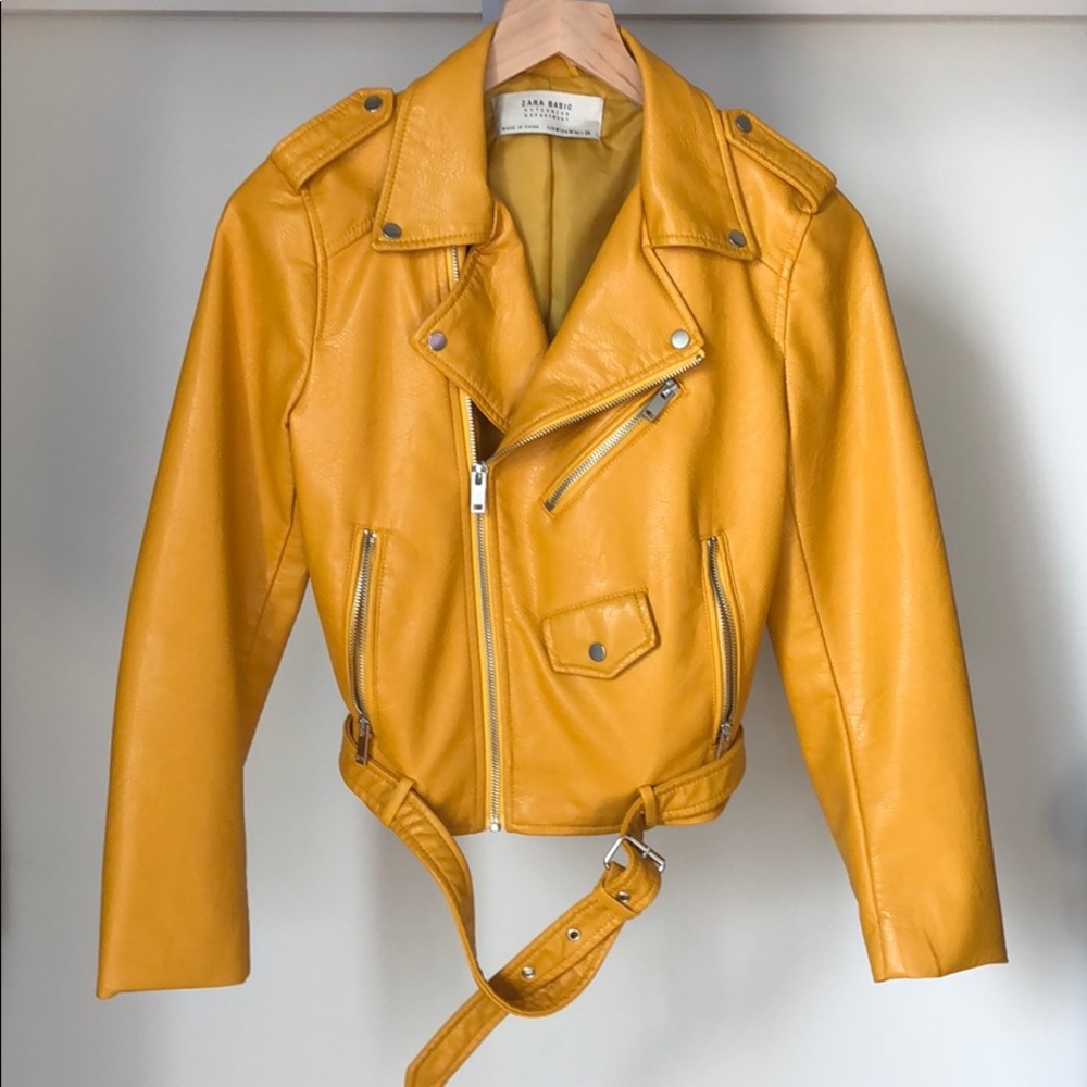 Zara Cropped Moto Jacket